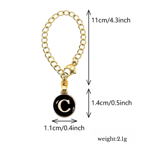 Alphanumeric chain pendant